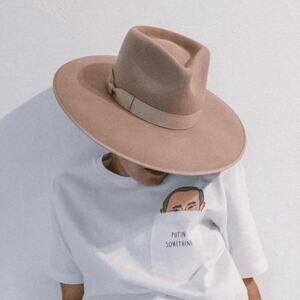 Lack of Color Women’s Zulu Rancher Fedora Wool Felt Hat in Sand Size XL